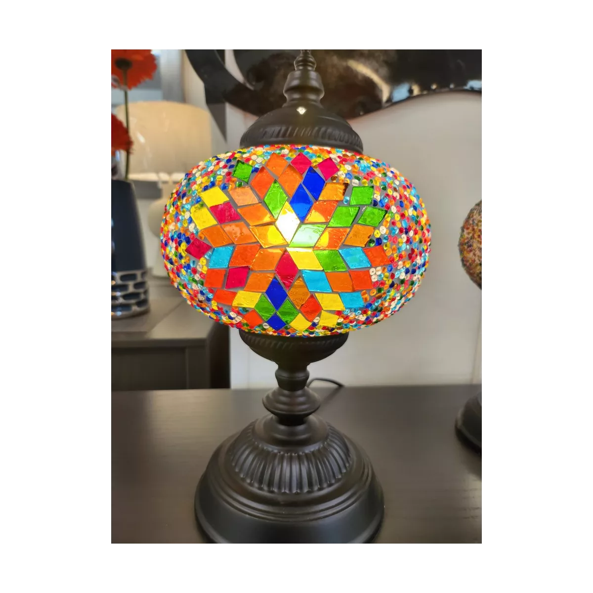 Lampe Mosaique Orient H.44cm