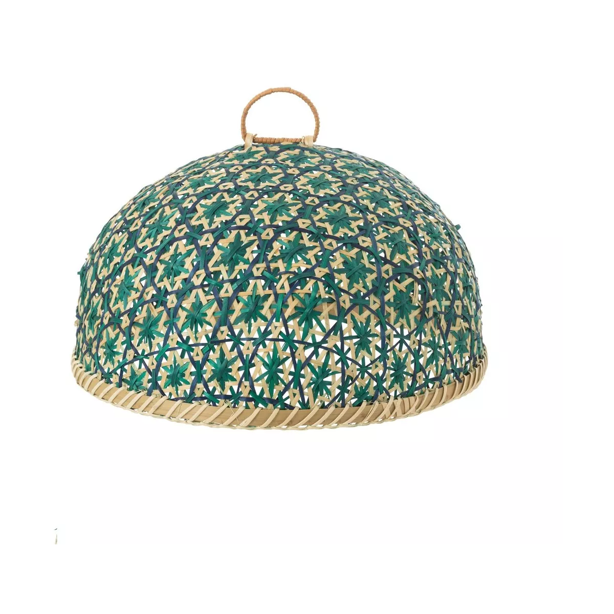 Cloche Rotin Vert 35x35