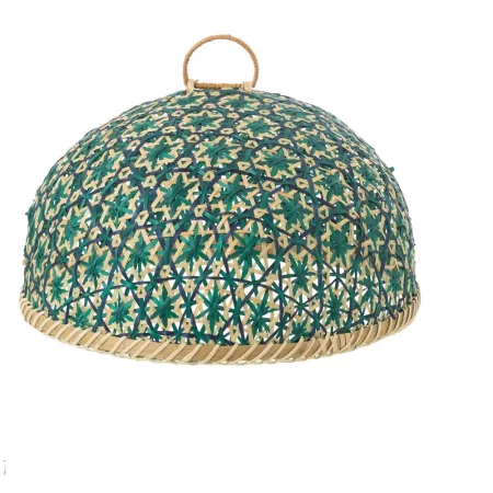 Cloche Rotin Vert 35x35