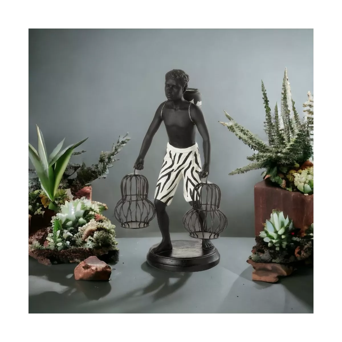 Statue Homme debout Ethnique