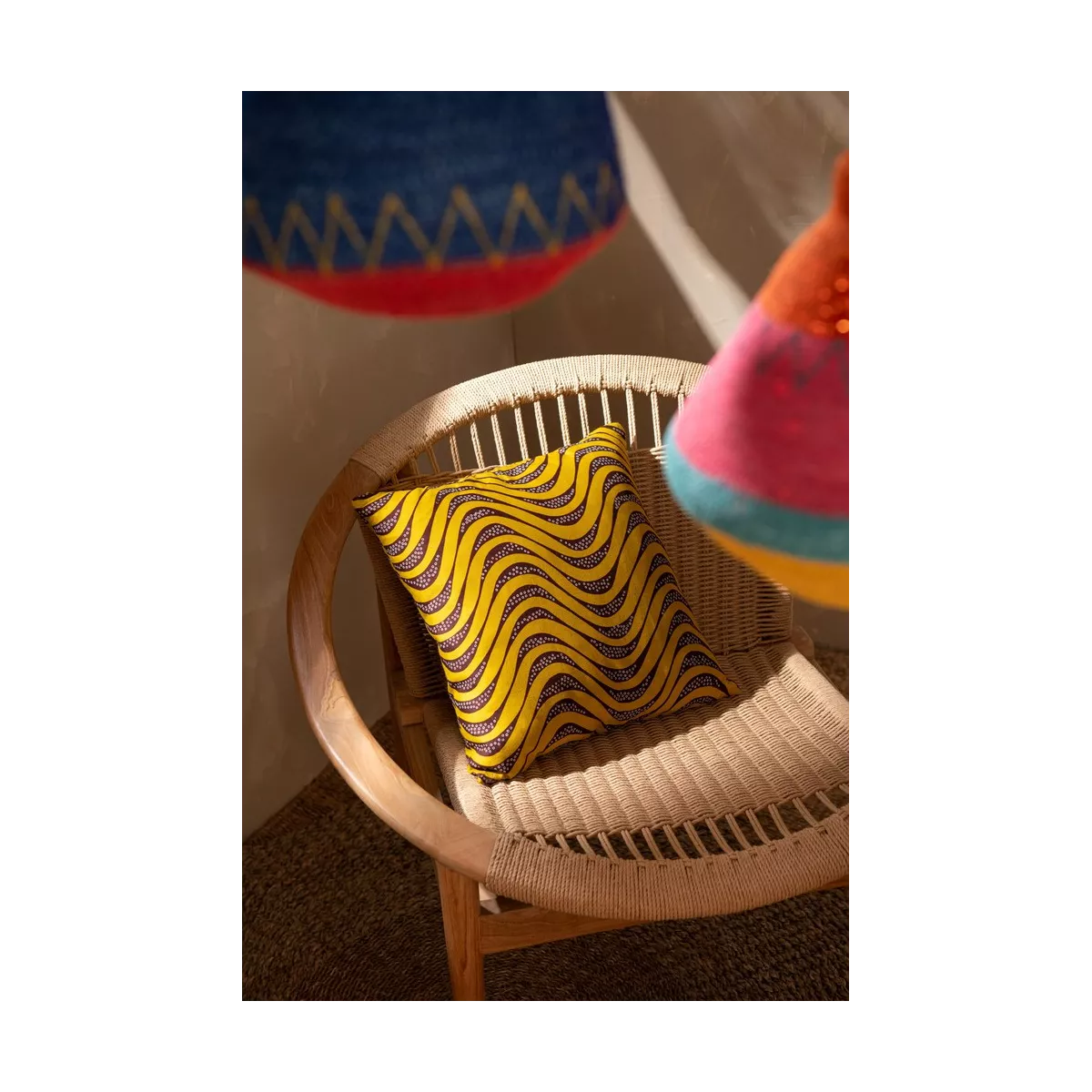 Coussin Wax ondulé