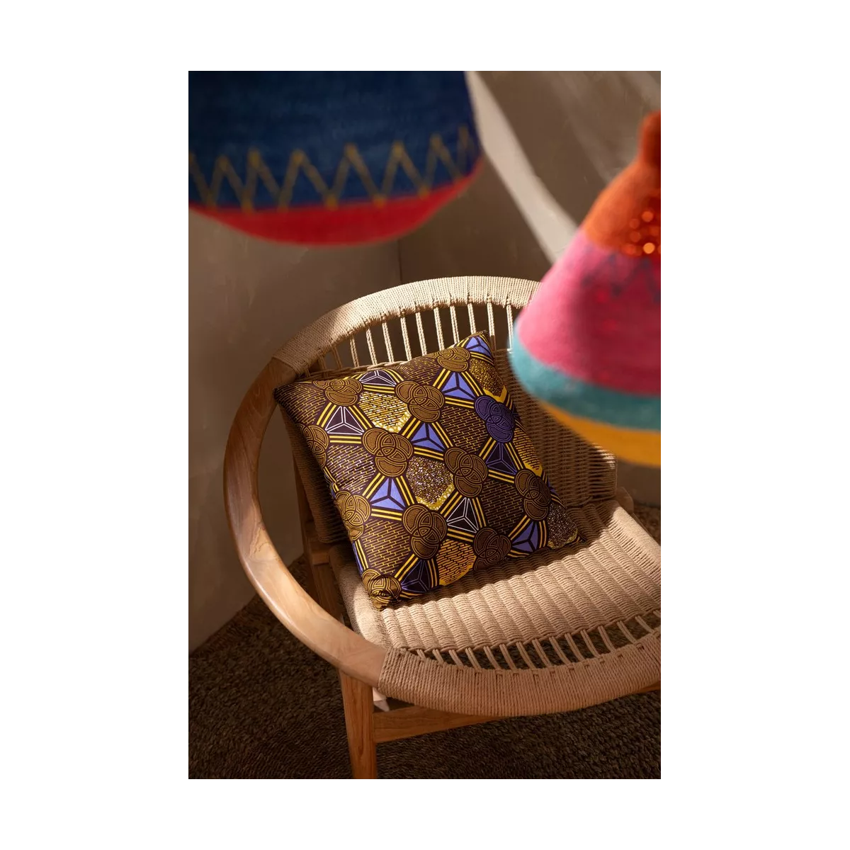 Coussin Wax Géometrique