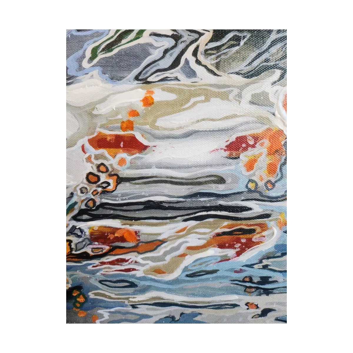 Tableau Tour Eiffel sous la pluie 130x90