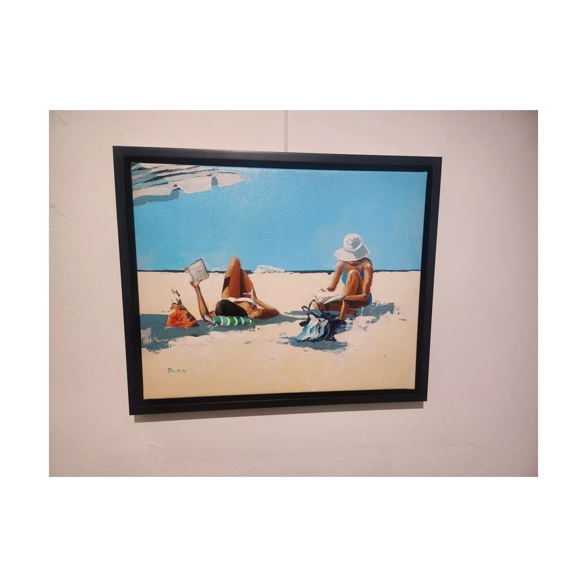 Tableau Filles sur la plage I 50x40