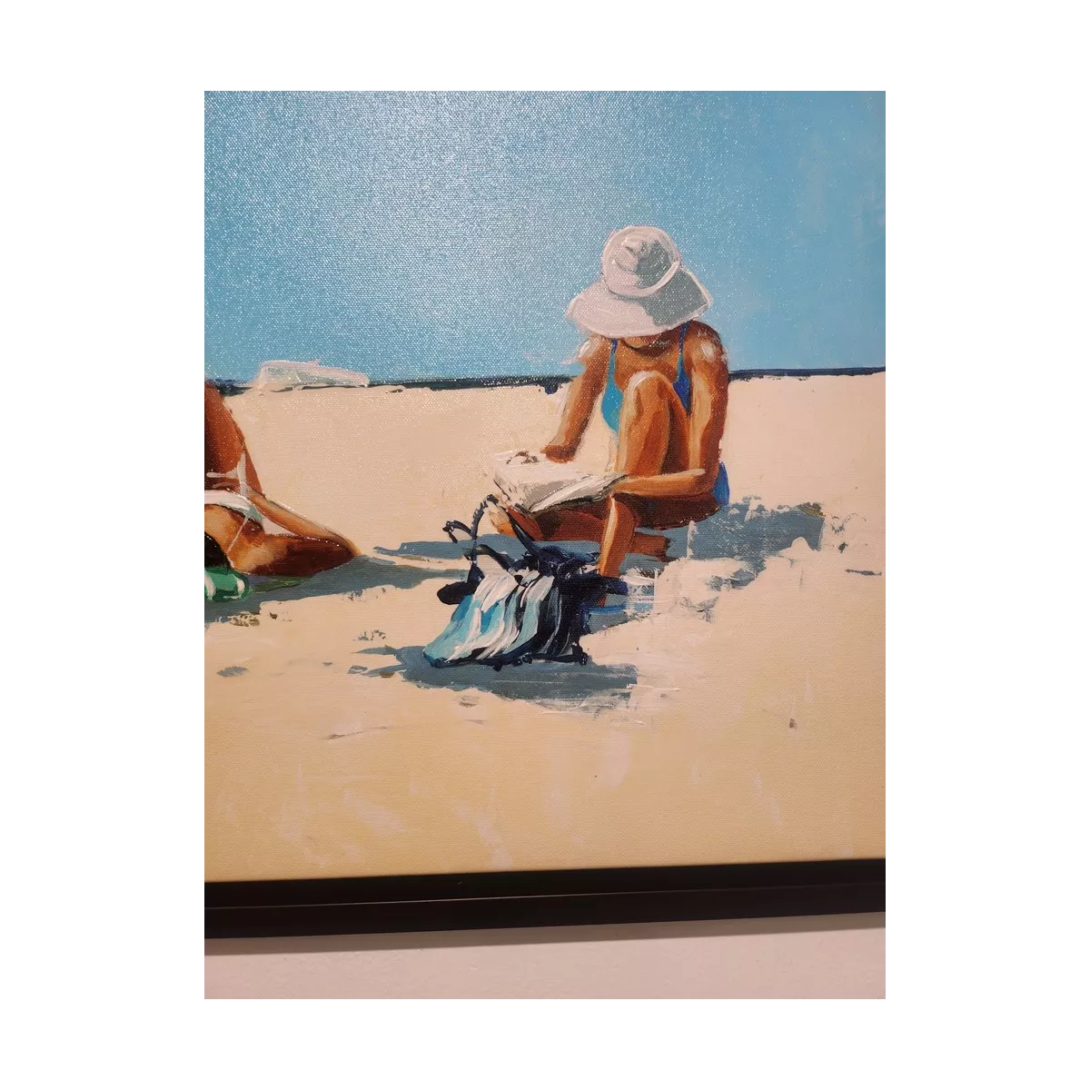 Tableau Filles sur la plage I 50x40