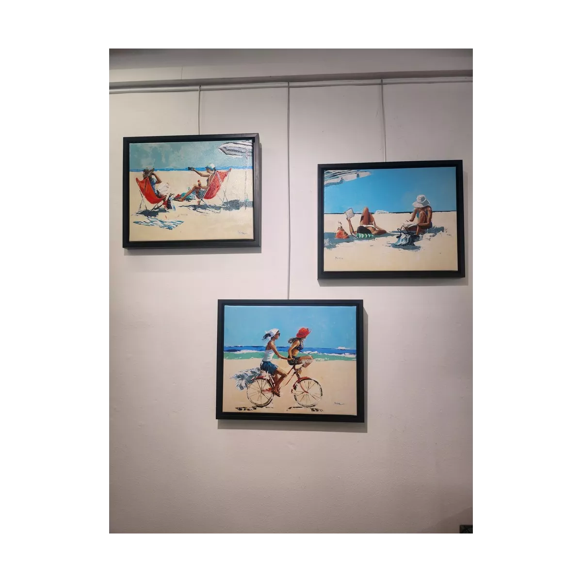 Tableau Filles sur la plage III 50x40