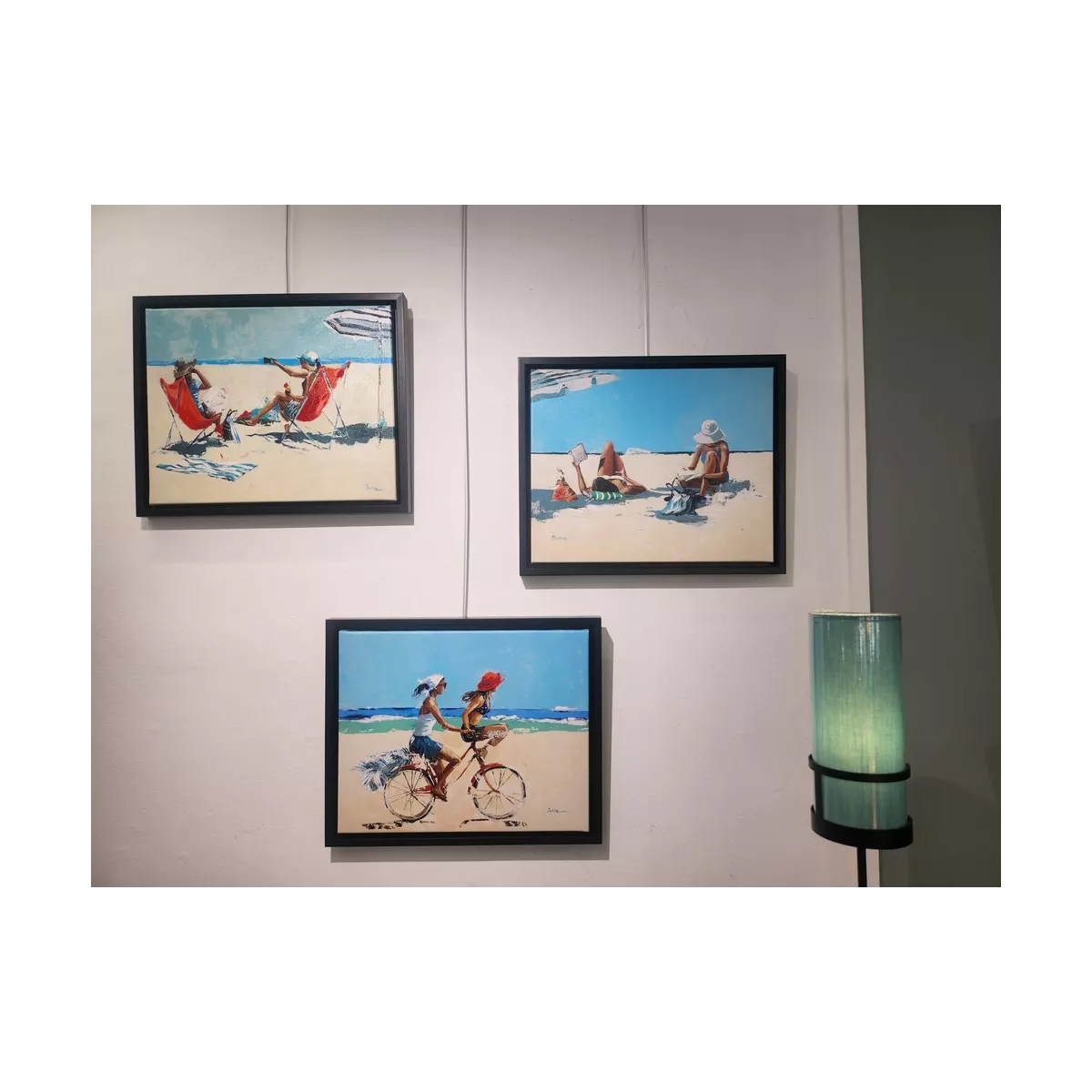 Tableau Filles sur la plage III 50x40