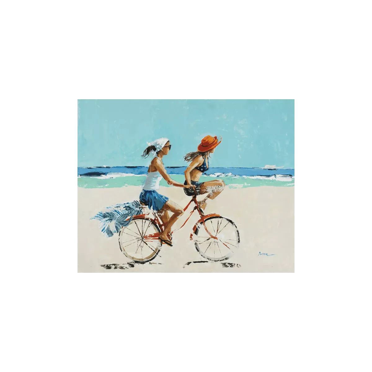 Tableau Filles sur la plage II 50x40