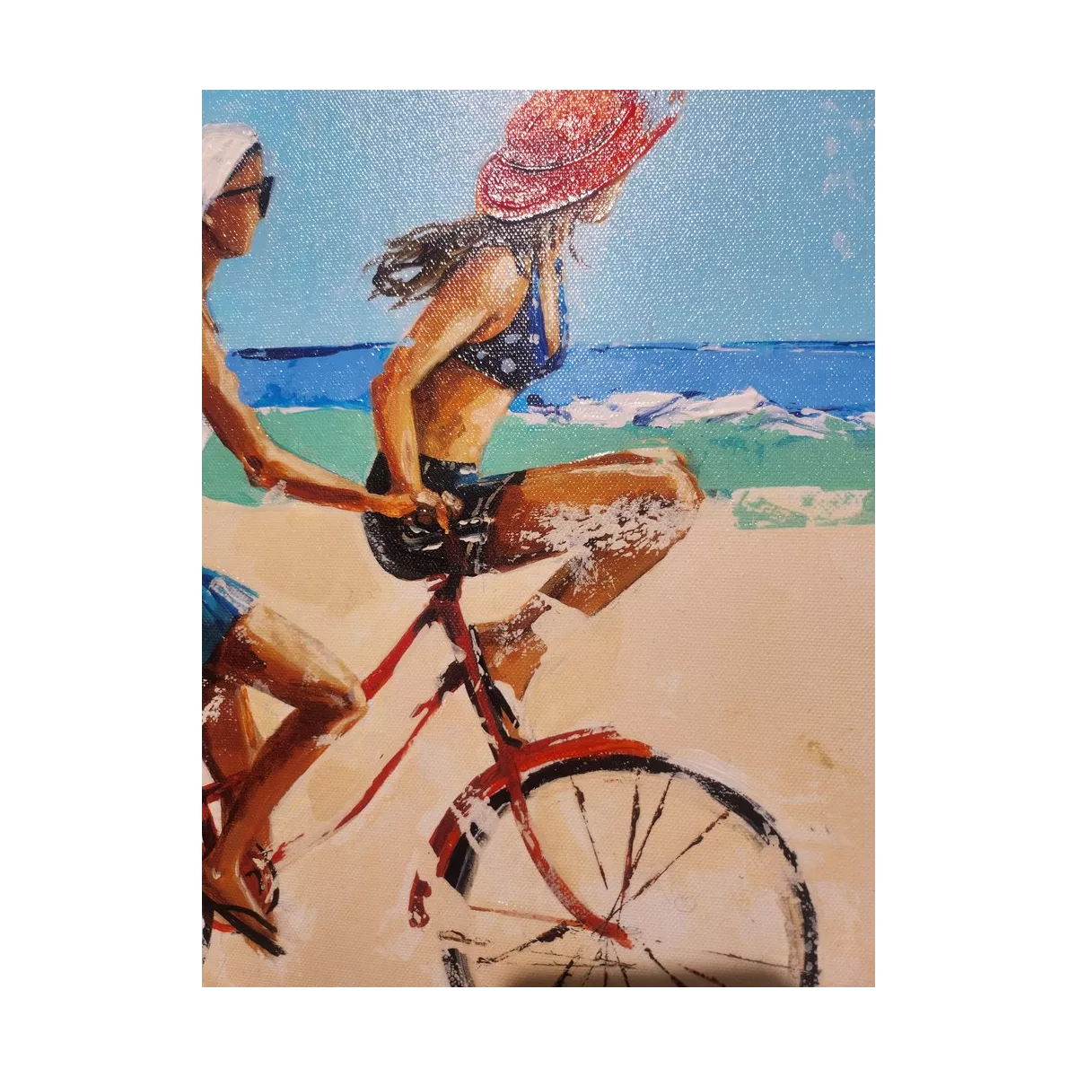 Tableau Filles sur la plage II 50x40