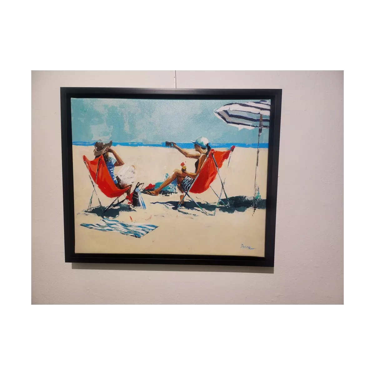 Tableau Filles sur la plage III 50x40