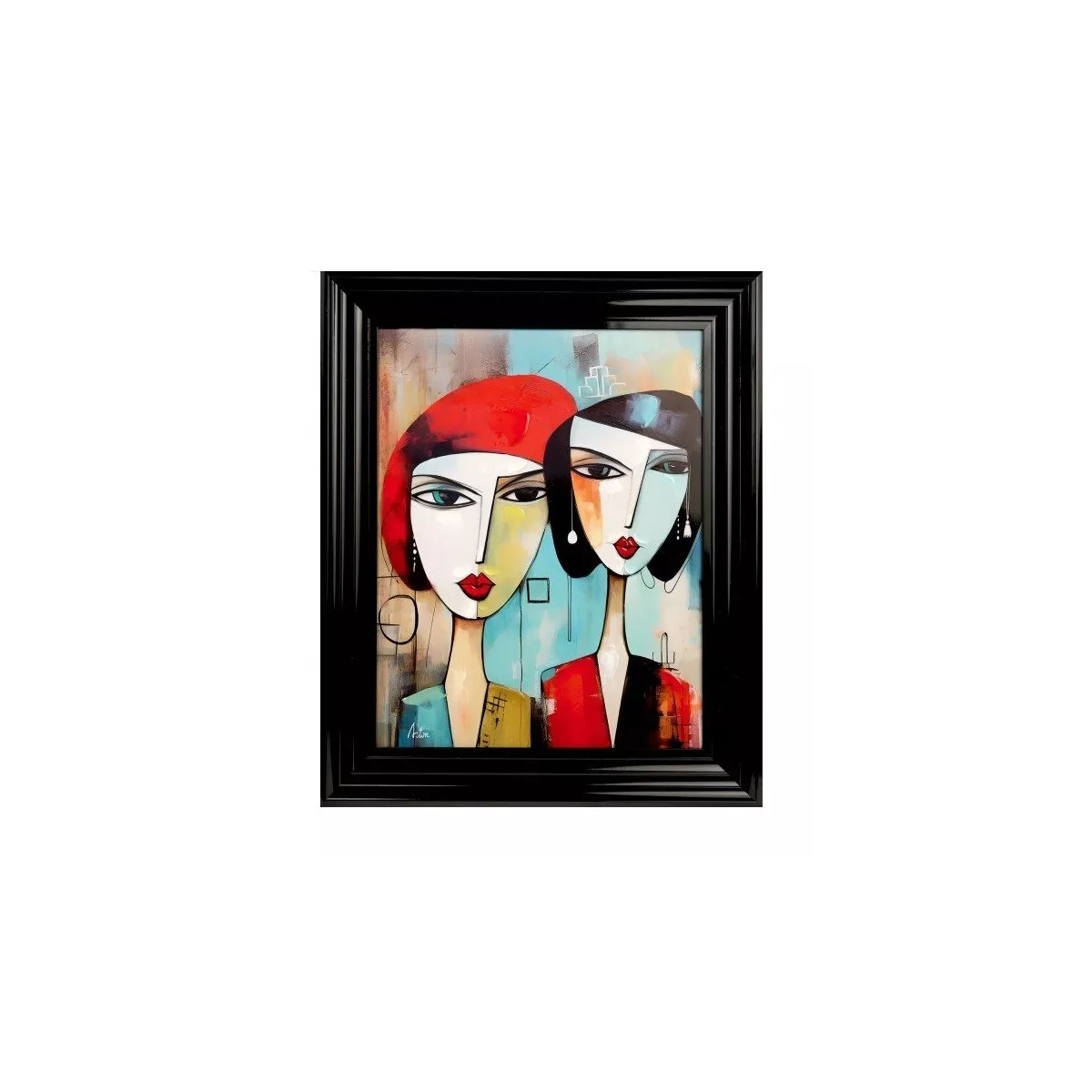 Tableau 2 Femmes Cubisme II 50x60