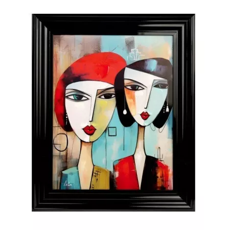 Tableau 2 Femmes Cubisme  50x60