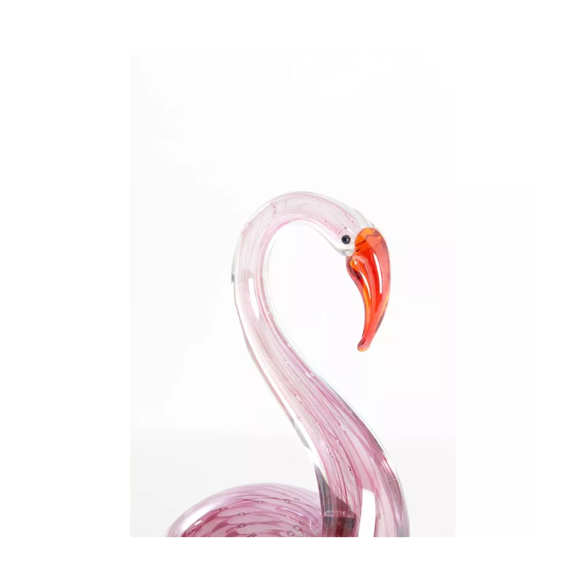Cygne Rose en pate de verre 13x20