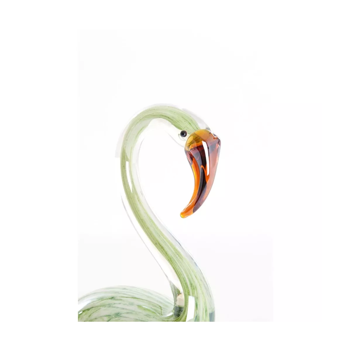 Cygne Vert en pate de verre 12x17