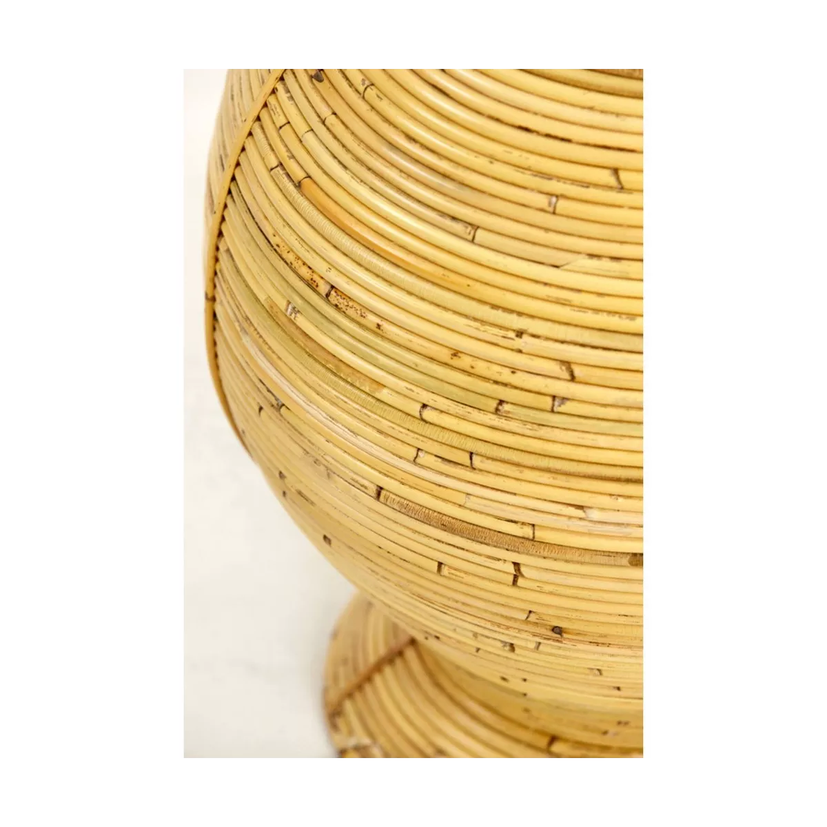 Lampe en Rotin Elancée h140