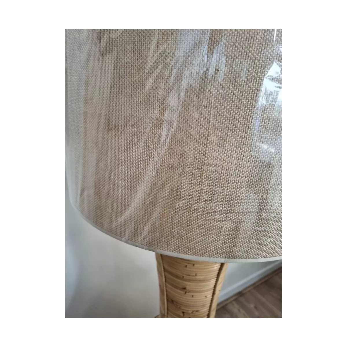 Lampe en Rotin Elancée h140