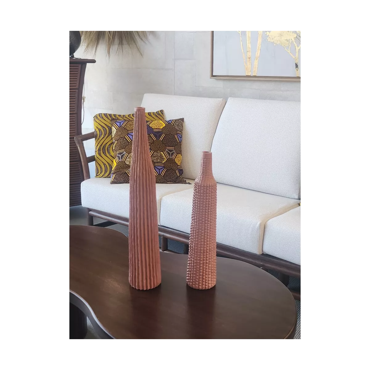 Vase Angira Corail H.46cm