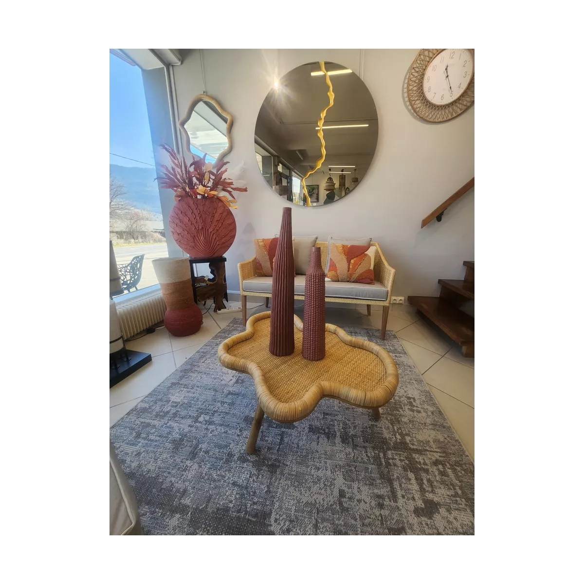 Vase Nampala Corail H.60cm