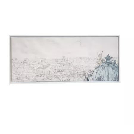 Tableau Toits de Paris I 120x50