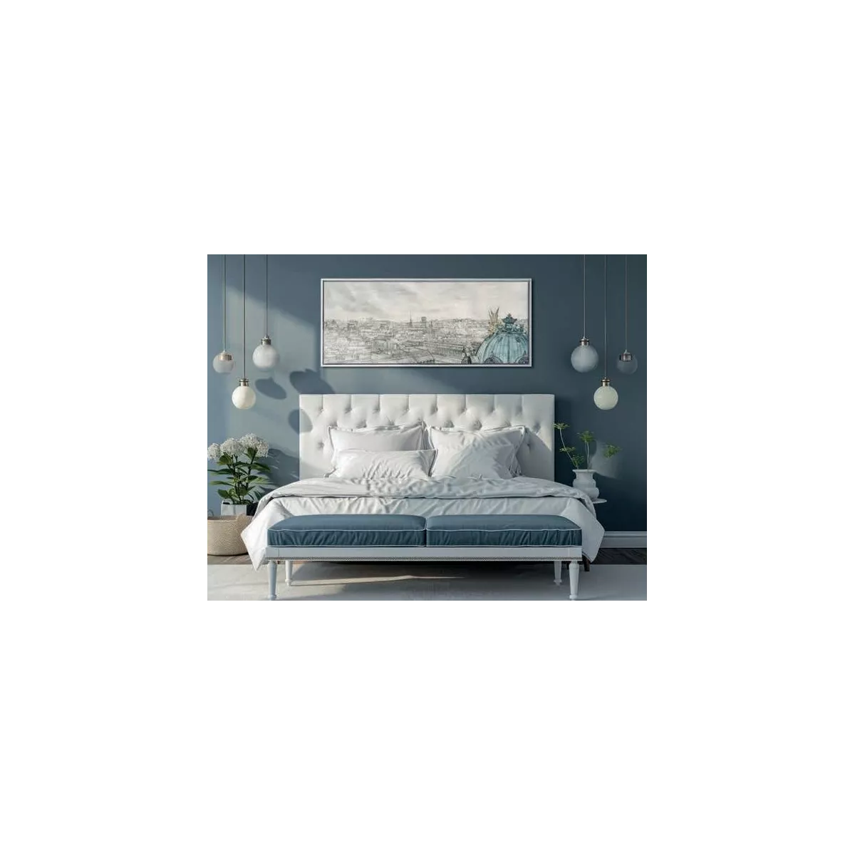 Tableau Toits de Paris I 120x50