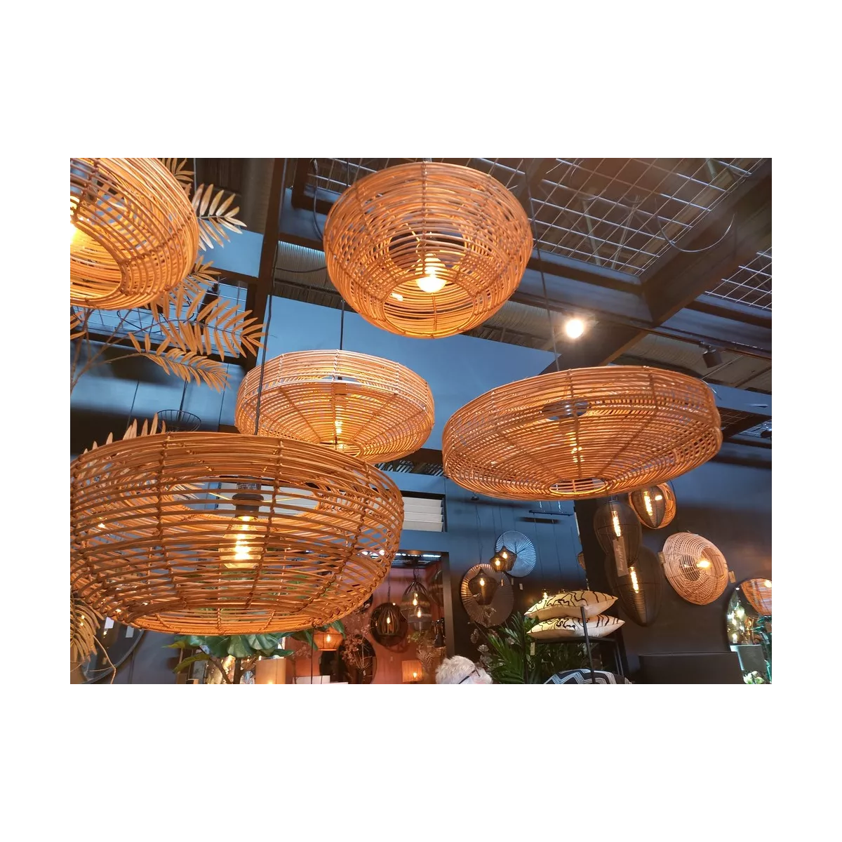 Suspension Rotin Milan 40x40