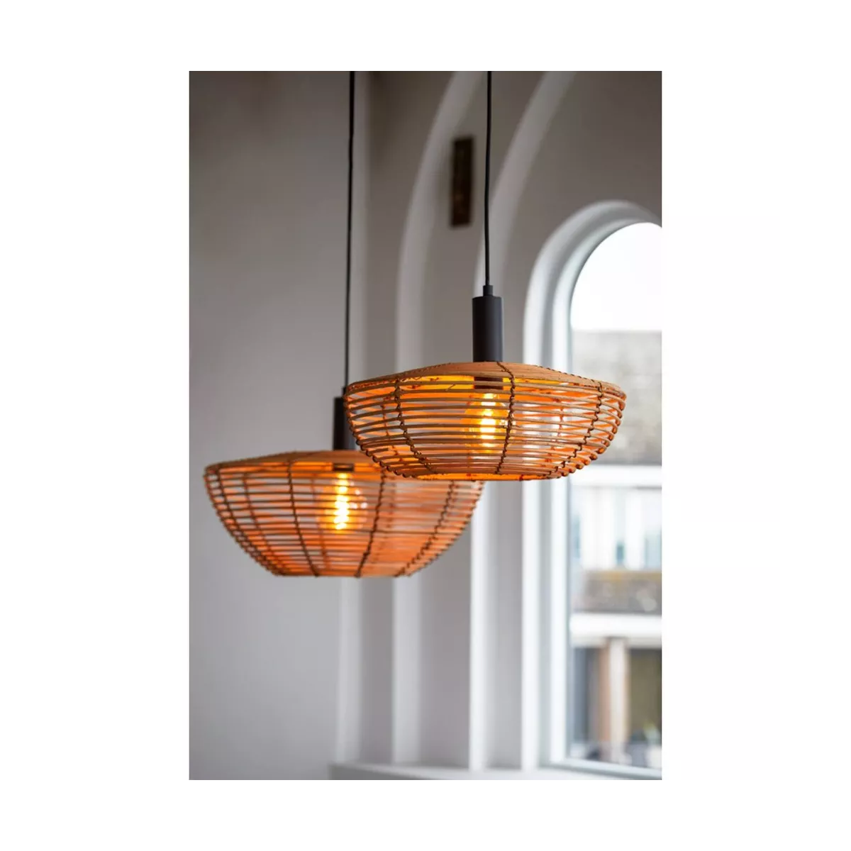 Suspension Rotin Milan 40x40