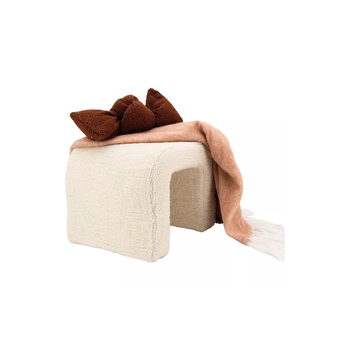 Coussin Noeud Bouclette 23x45