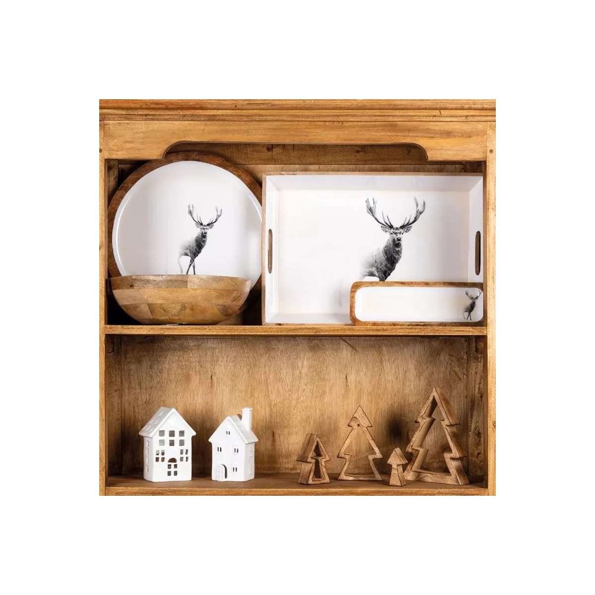 Plateau Cerf en Manguier 30x10