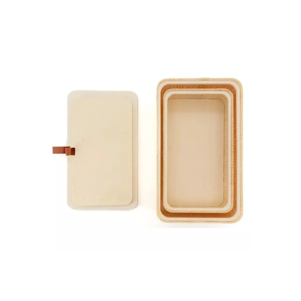 Boite Bambou Idia rectangle 26x16