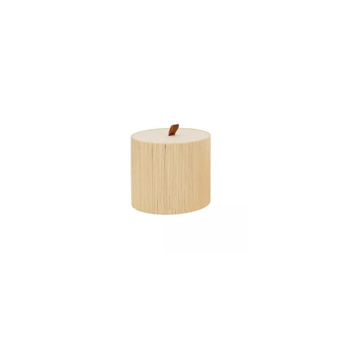 Boite Bambou Idia ronde 15x15