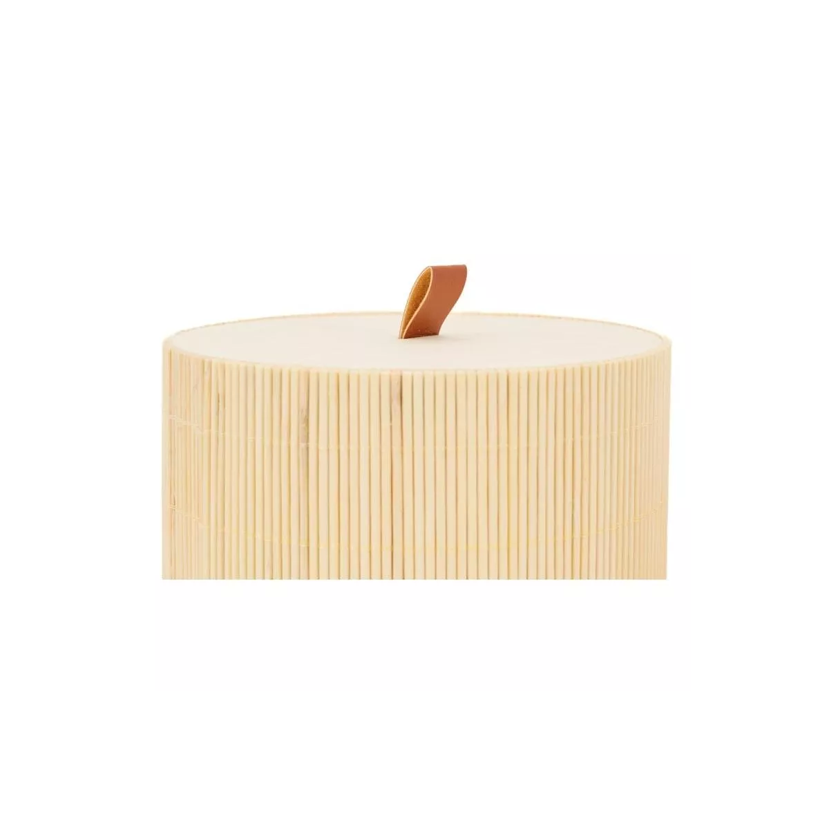 Boite Bambou Idia ronde 12x12