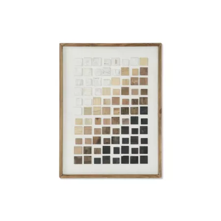 Tableau Carrés Bois 62x82