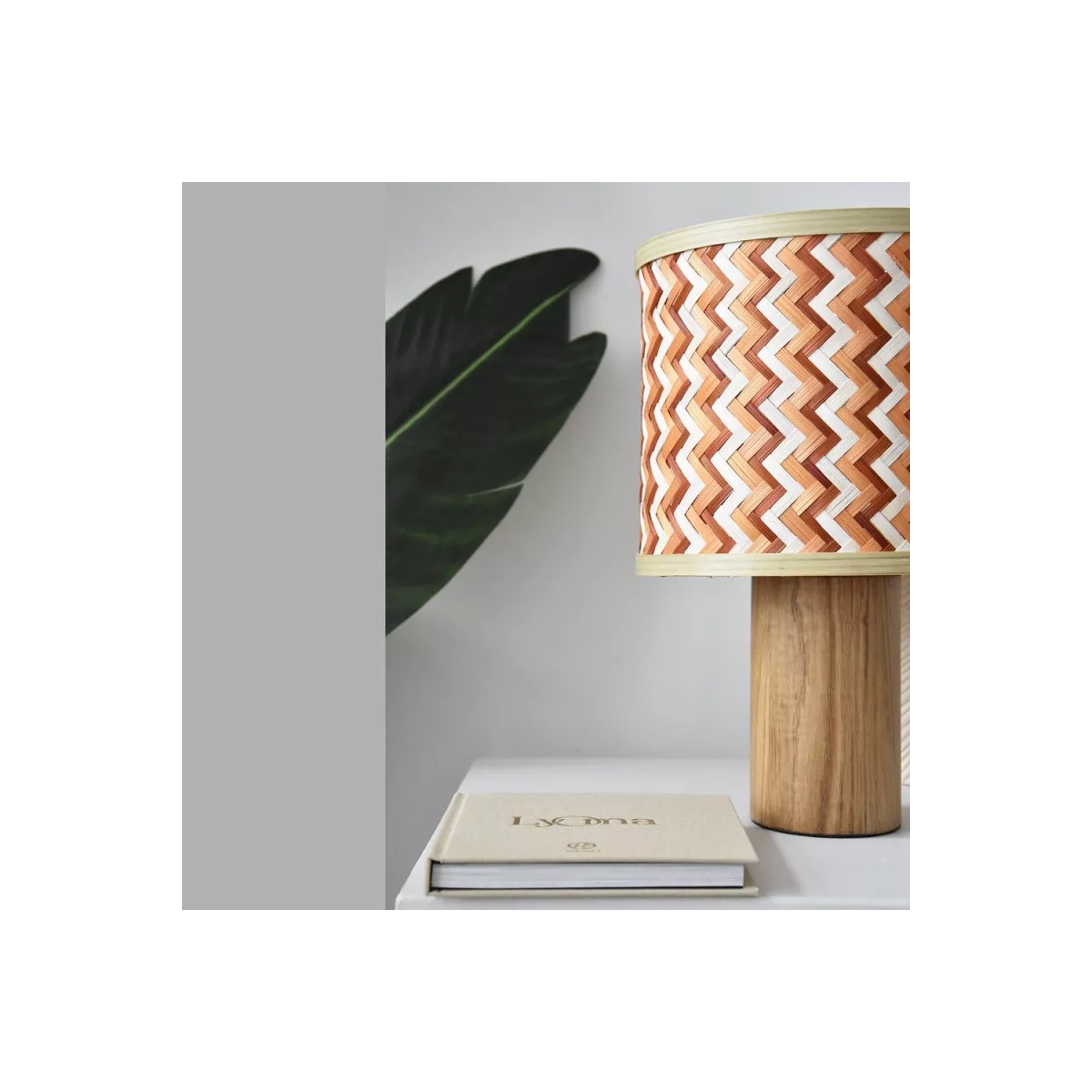 Lampe en rotin Phil H.38 Terracotta