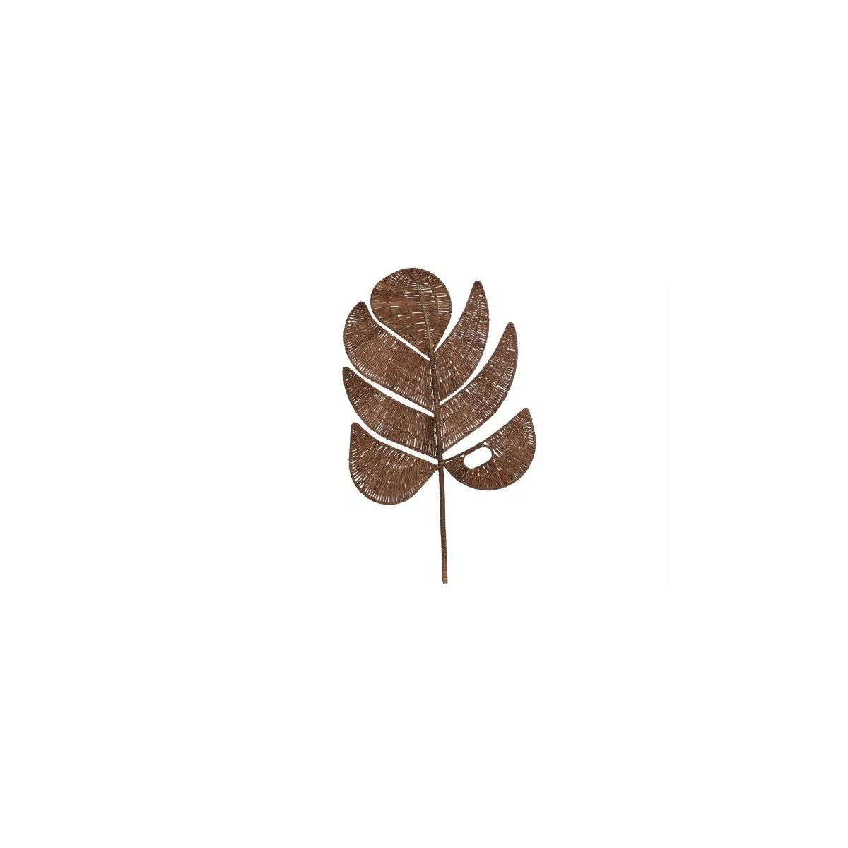 Decoration Murale Feuille Rotin 44x70