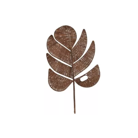 Decoration Murale Feuille Rotin 44x70