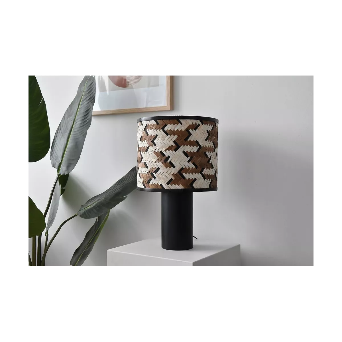 Lampe en rotin Phil H.54 Noir