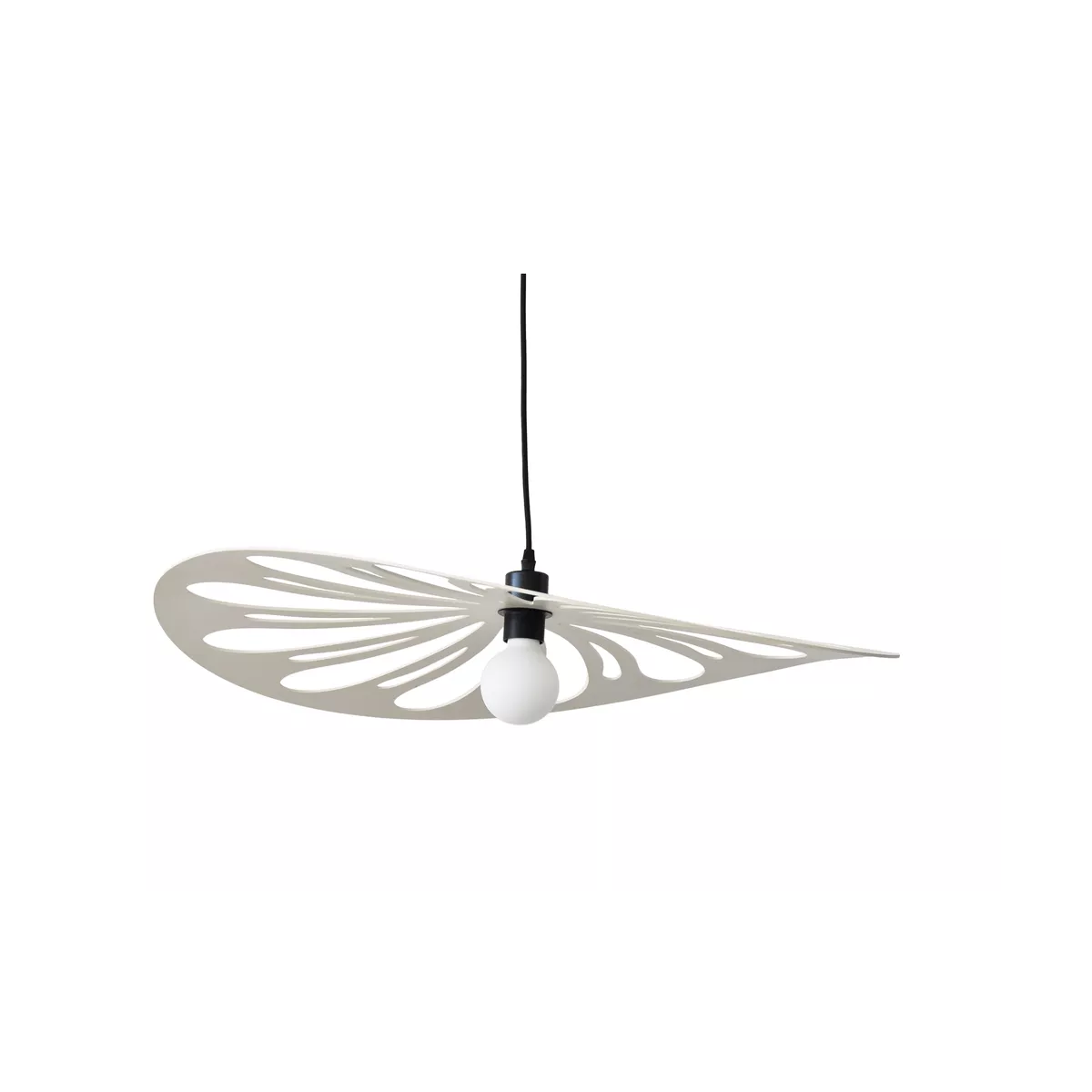 Suspension Fleur Ecru 75x75