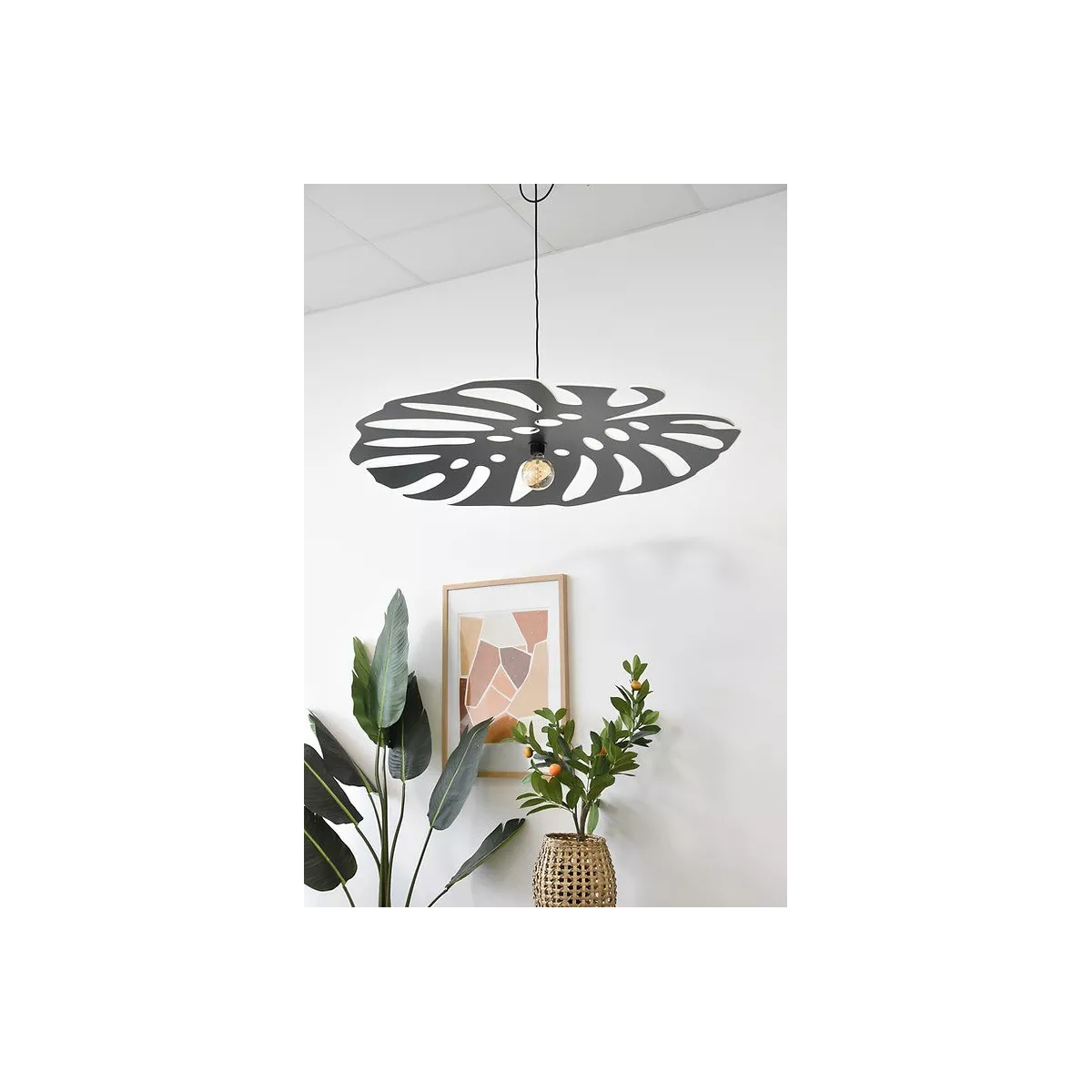 Suspension FleuIle Verte 75x75