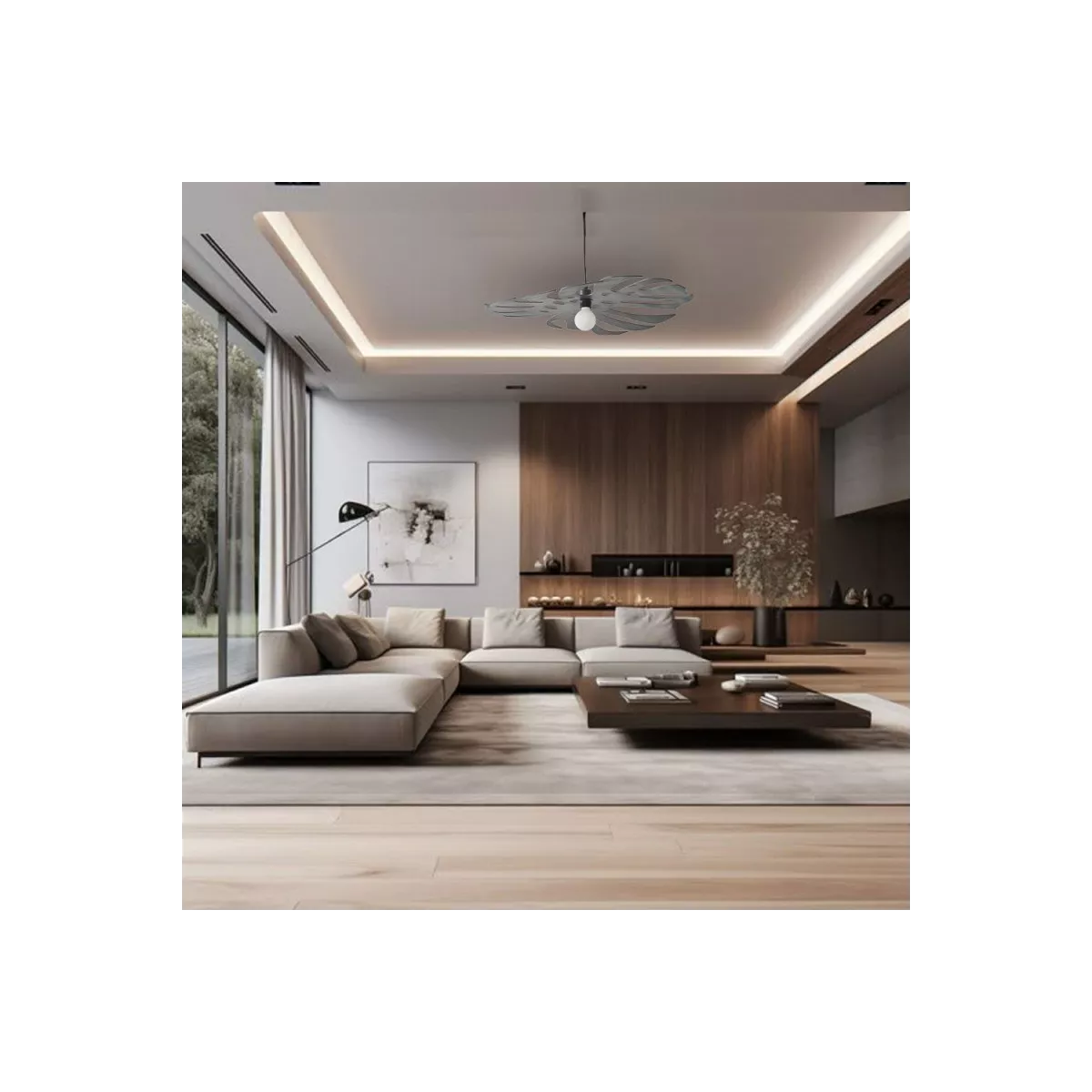 Suspension FleuIle Verte 75x75