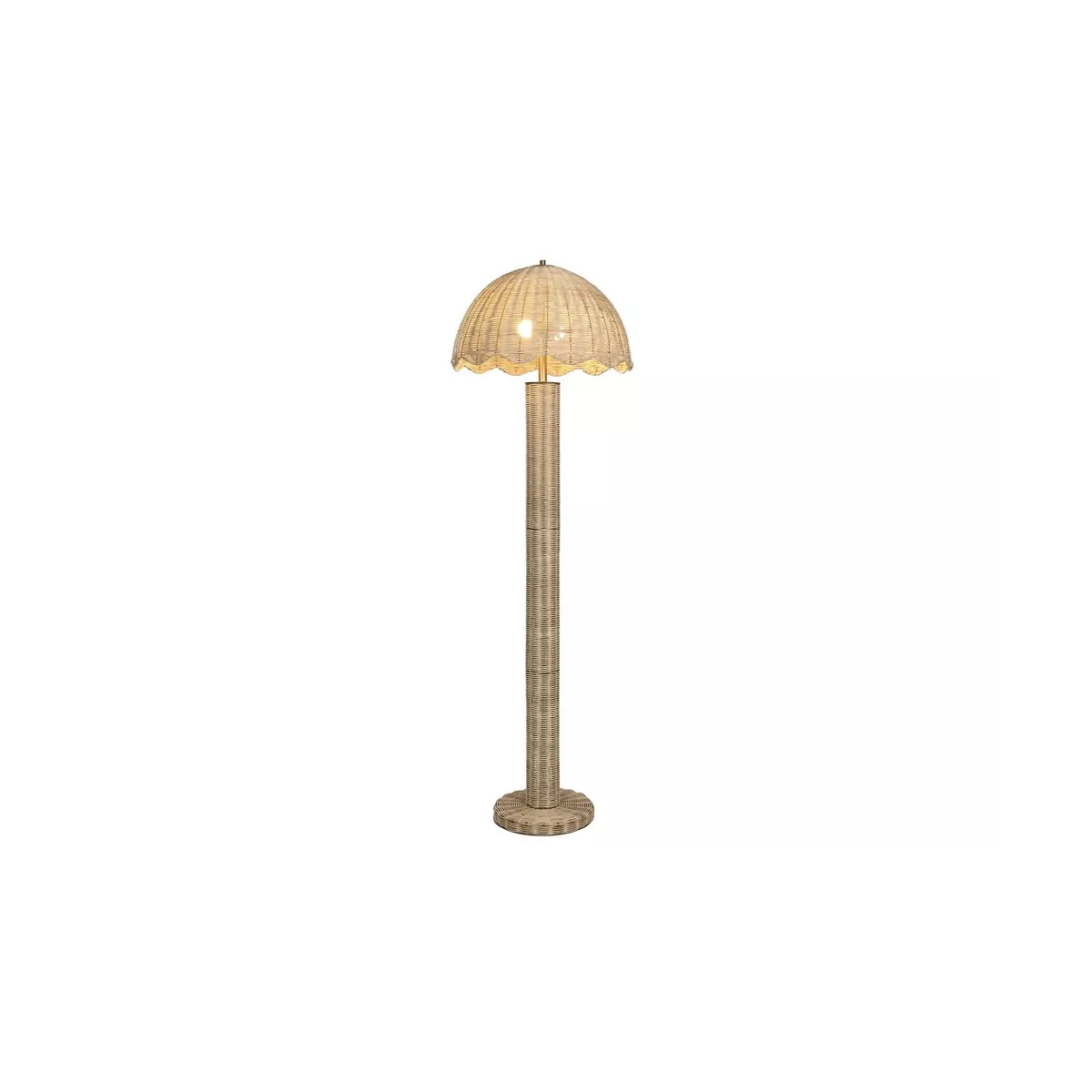 Lampadaire en Rotin Tressé h165
