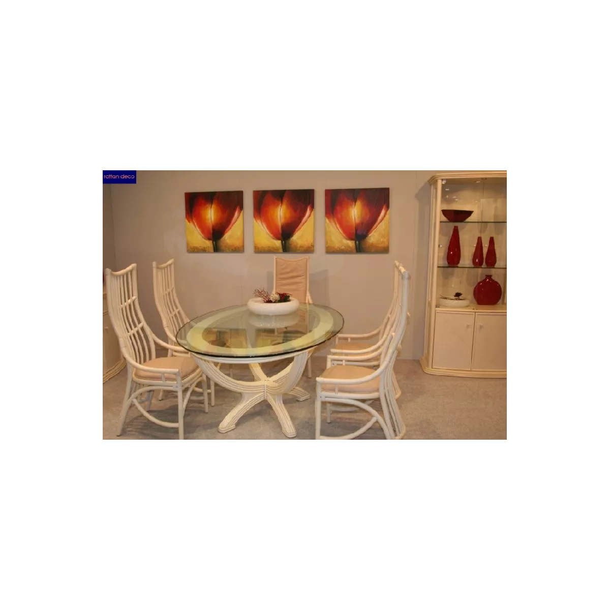 Table Nui Ovale en verre à partir de