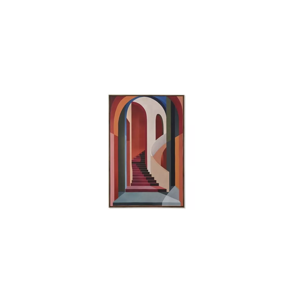 Tableau Escalier Rouge 83x123