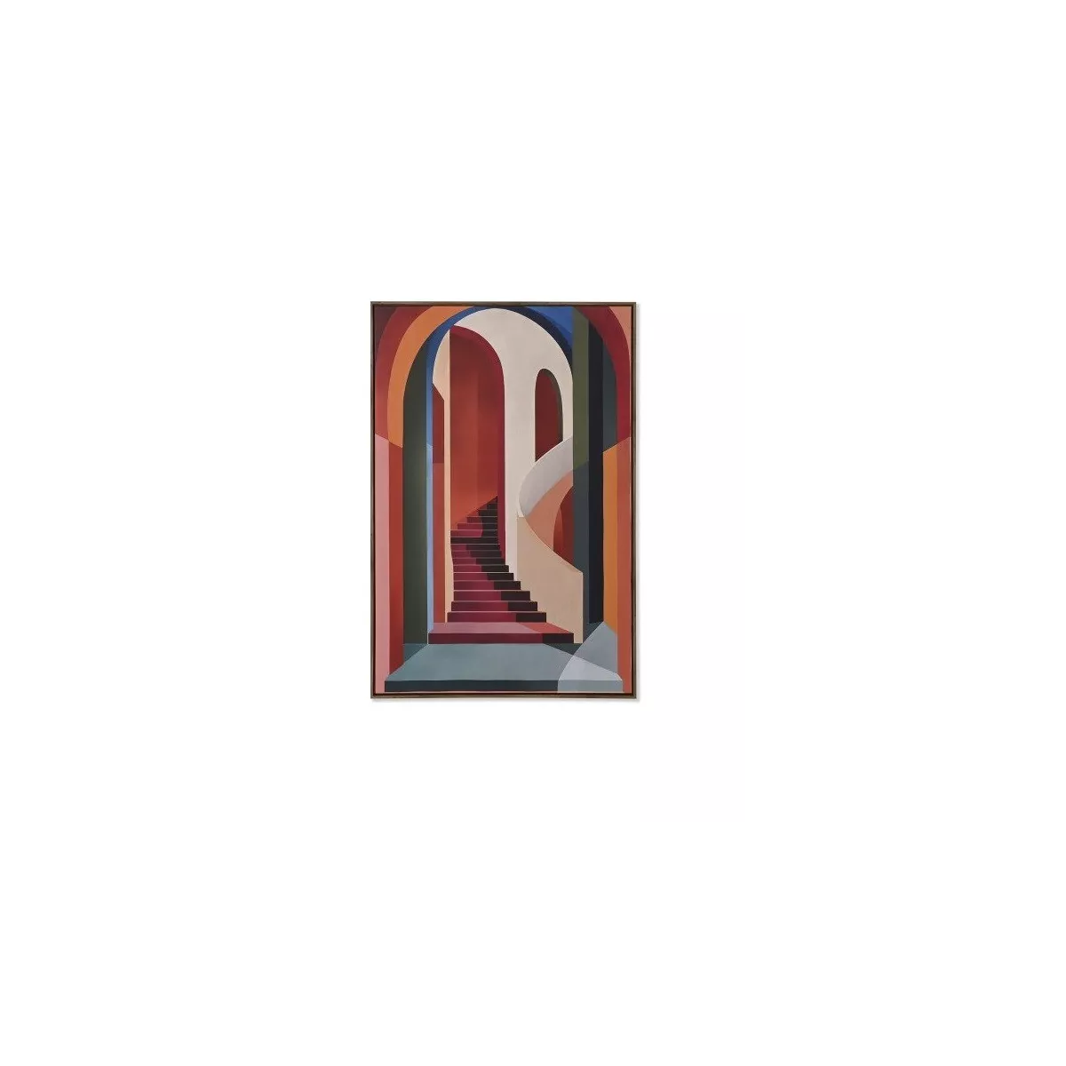 Tableau Escalier Rouge 83x123