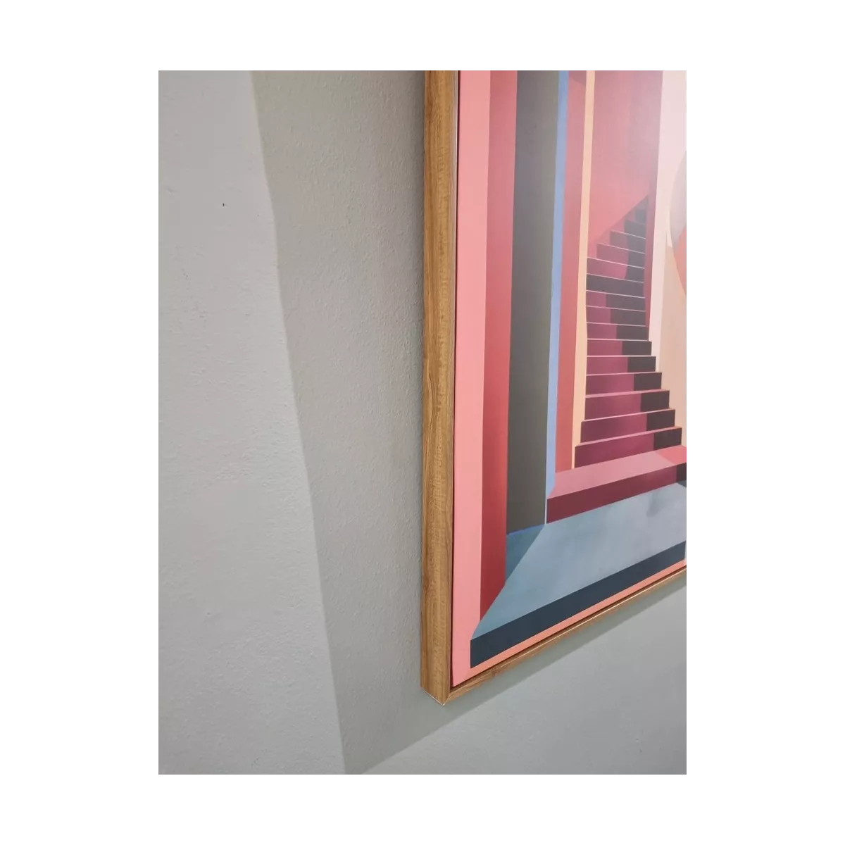 Tableau Escalier Rouge 83x123