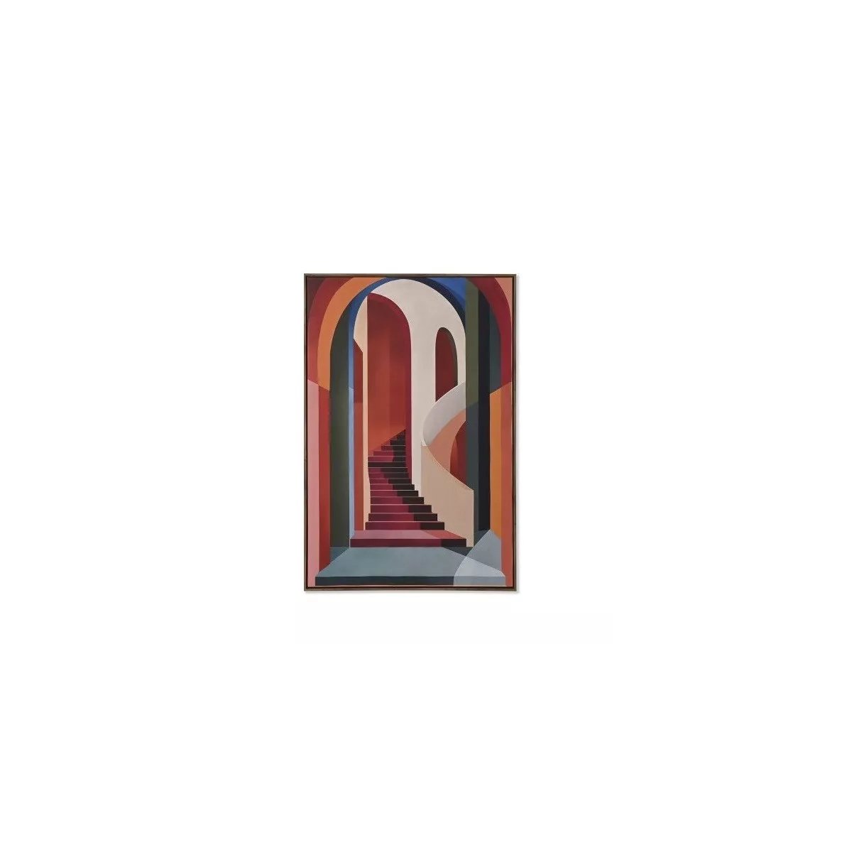 Tableau Escalier Rouge 83x123