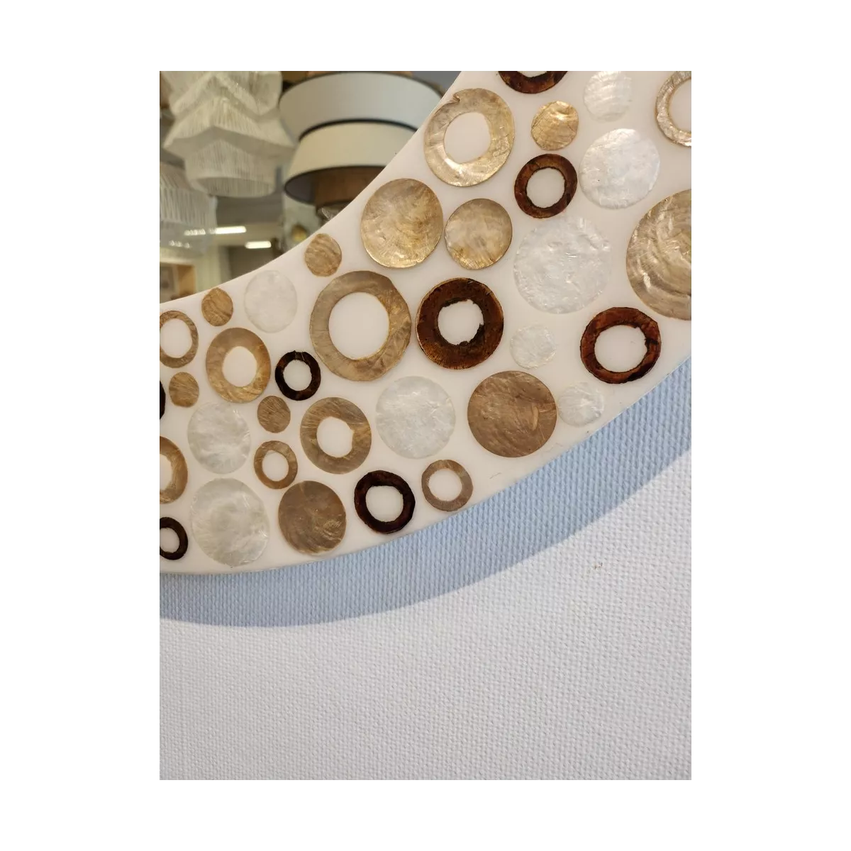 Miroir Taliana Nacre 80x80