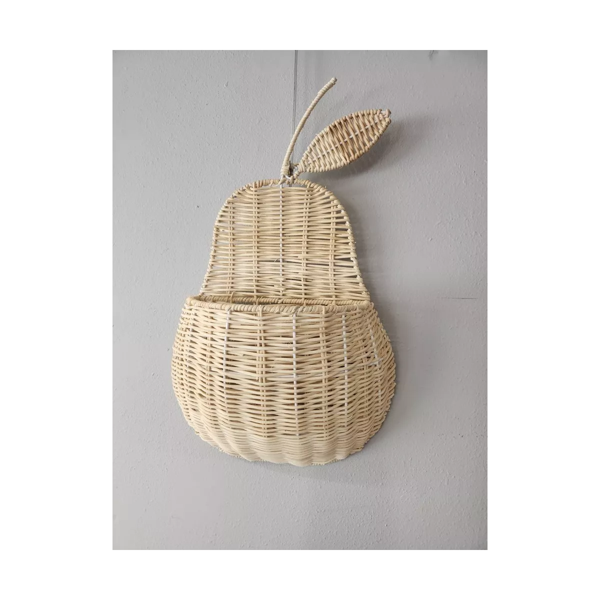 Panier Mural Poire Naturel 33x55