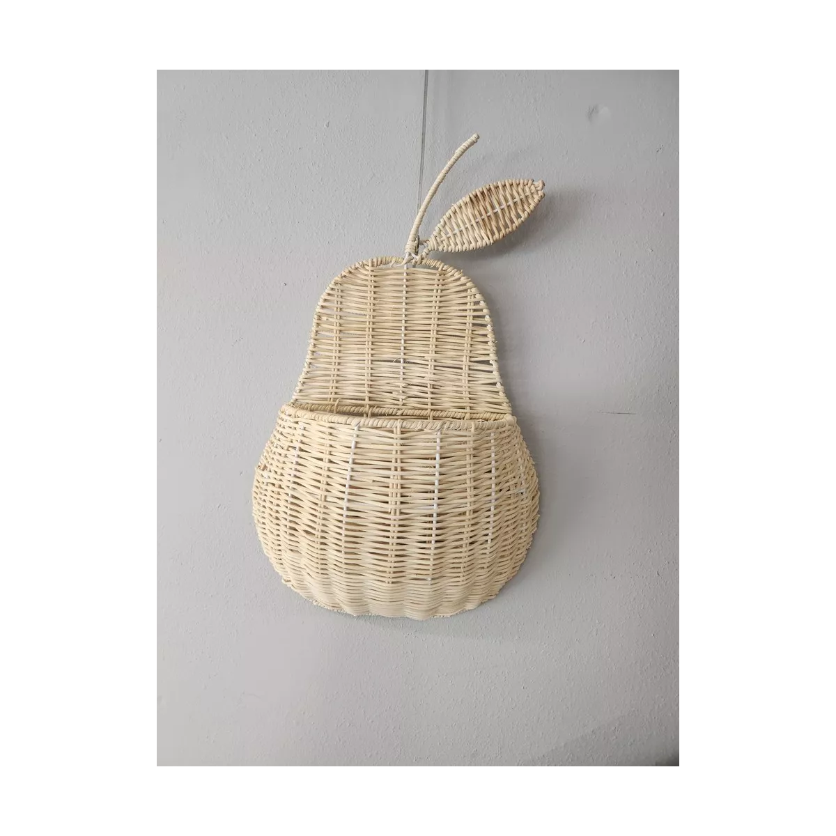 Panier Mural Poire Naturel 33x55