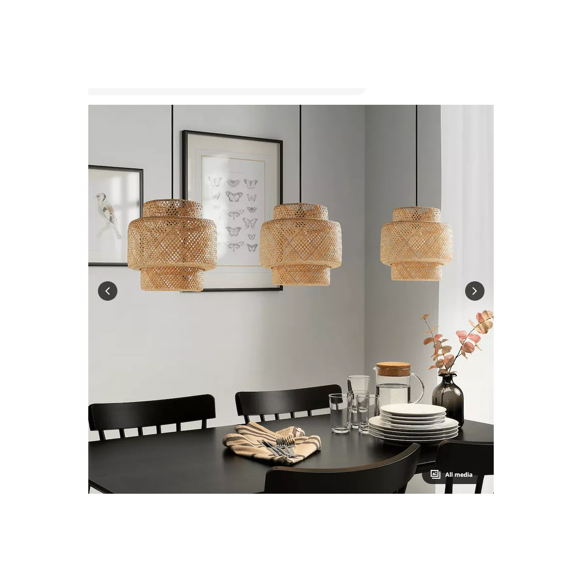 Suspension 3 Niveaux en Bambou  50x57