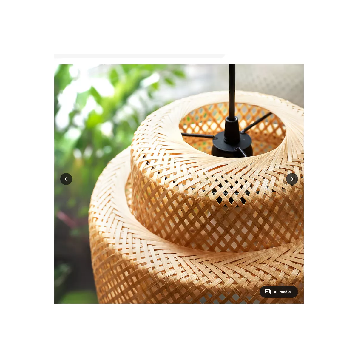 Suspension 3 Niveaux en Bambou  50x57